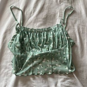 Floral print crop top